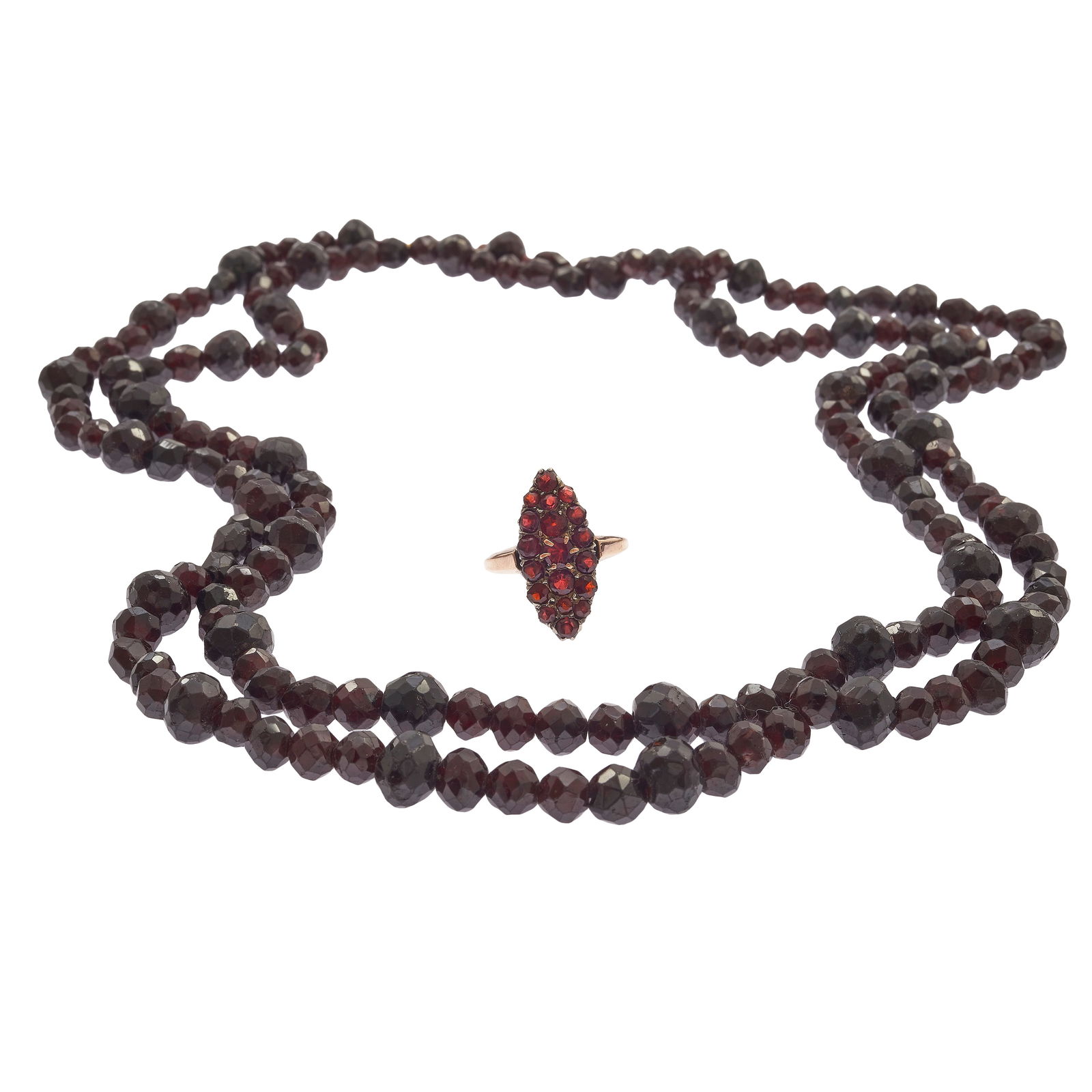 Collection of Vintage Garnet, 14k Gold Jewelry (1 of 1)