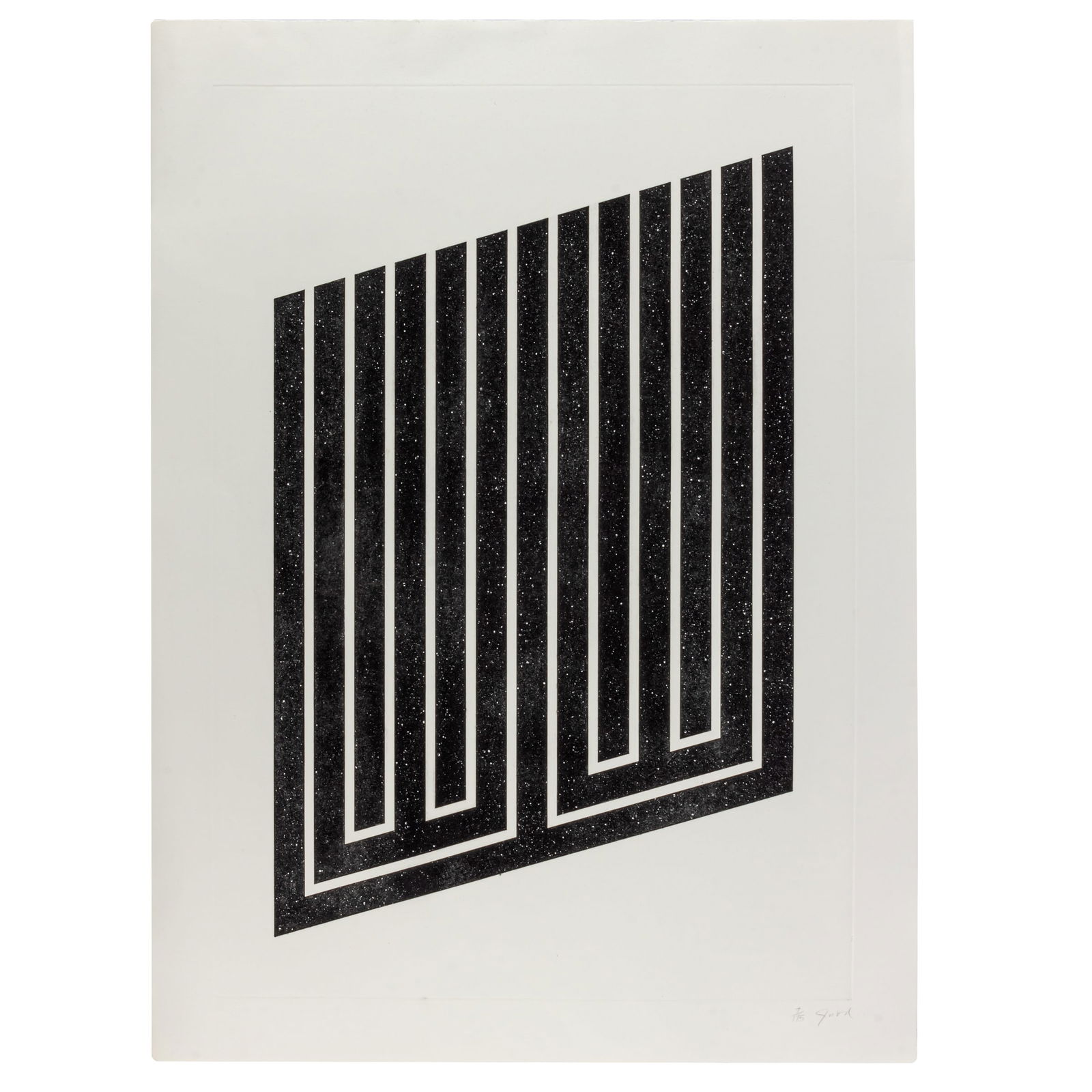 Donald Judd (American 1928-1994): Donald Judd (American 1928-1994) Untitled, 1978-79. Aquatint on etching paper, signed and numbered in pencil (the edition was never completed, there were also 15 artist's proofs), published by the art
