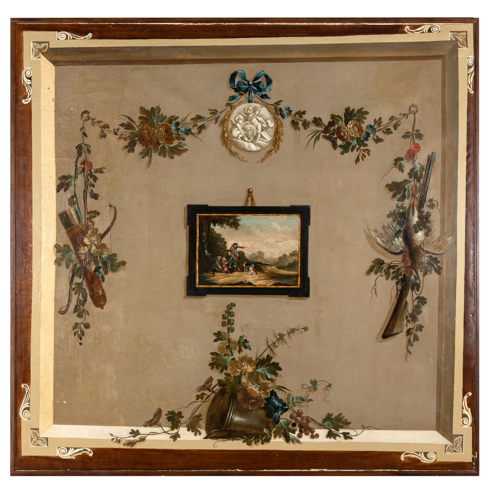 Continental Trompe l'Oeil Painted Panel, Mid-19th Century (1 of 9)