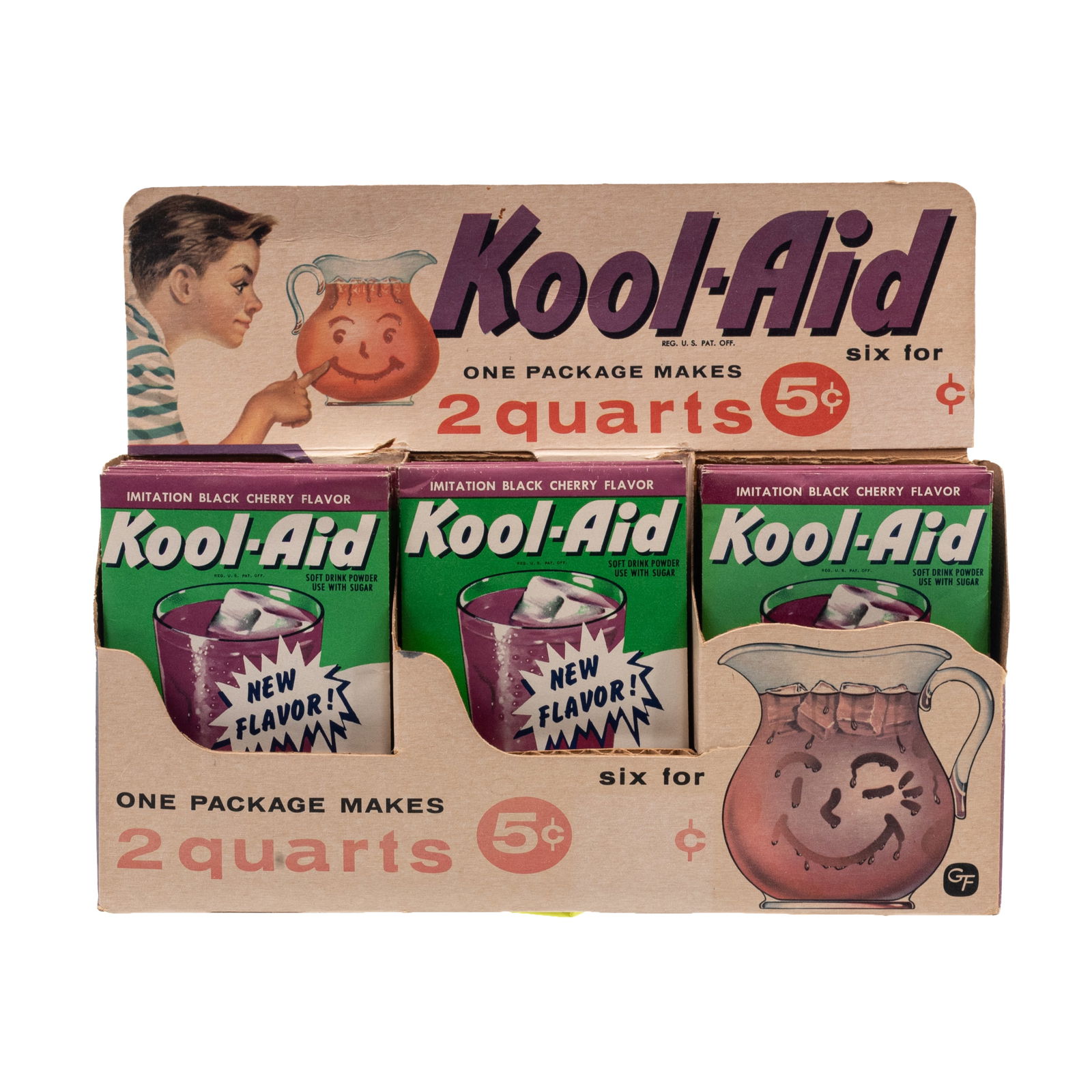 Vintage Kool-Aid Display and Packets, Black Cherry (1 of 6)