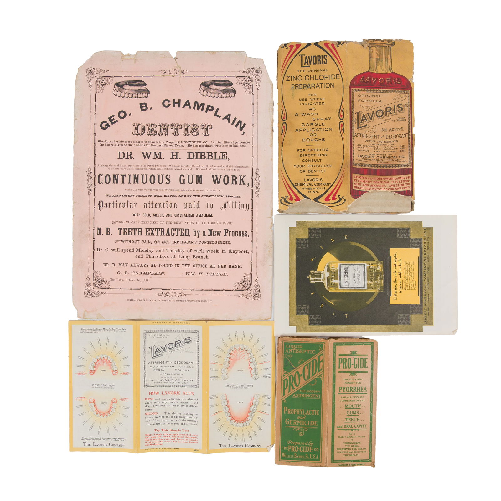 Dental Advertising Ephemera (1 of 2)