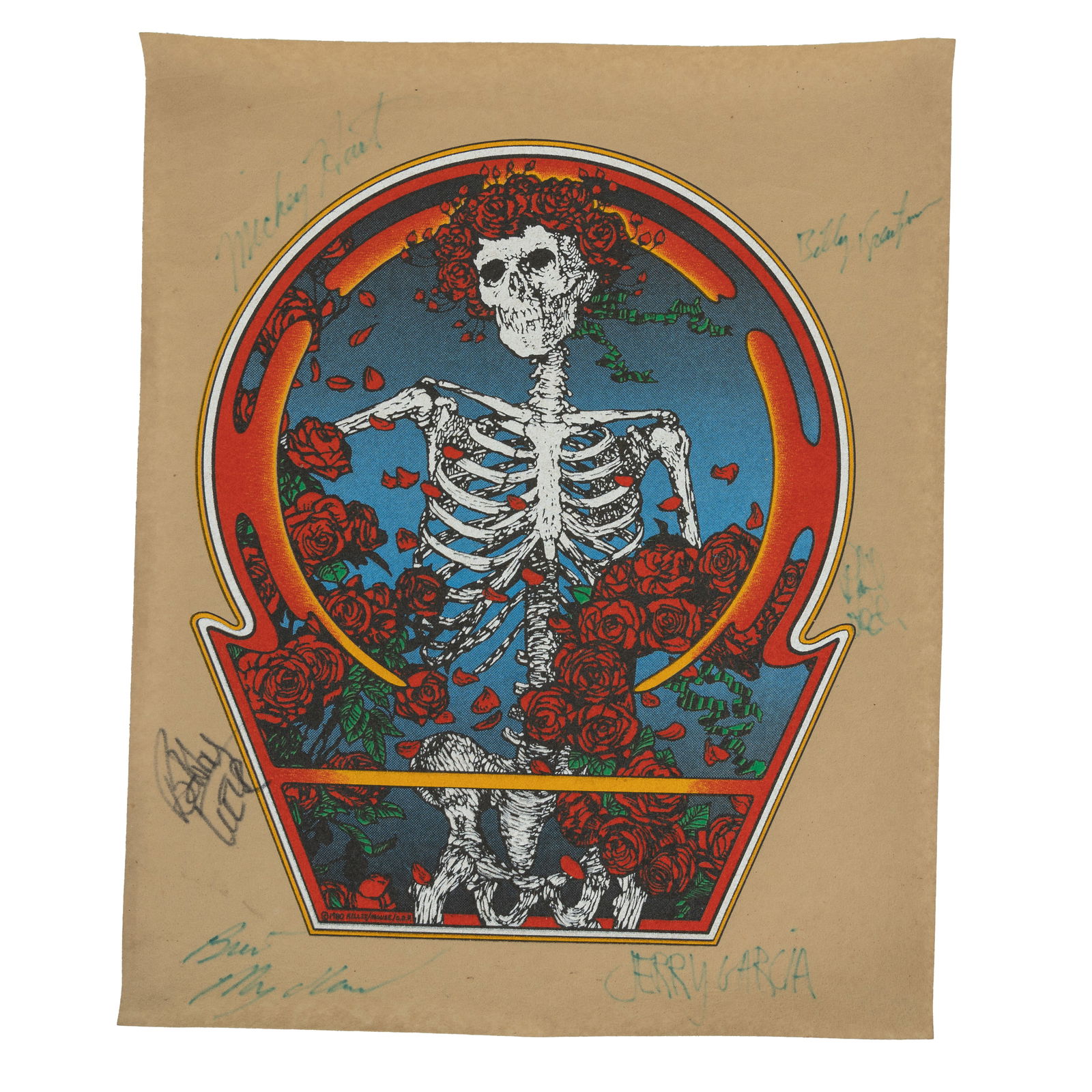 Grateful Dead Signed Skull & Roses Silkscreen (1 of 7)