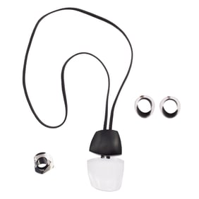 Collection of Ebony, Acrylic, Leather Jewelry