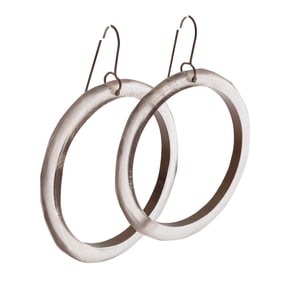 Pair of Resin, Silver Earrings, Cara Croninger