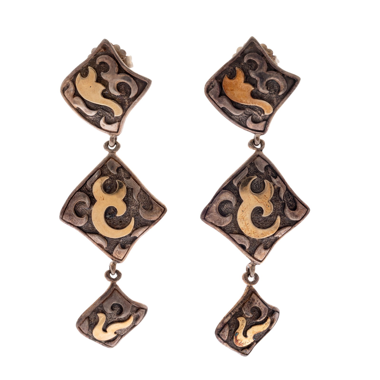 Pair of 22k, Sterling Silver Earrings, John Hardy (1 of 3)