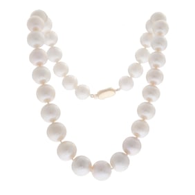 South Sea Cultured Pearl, 18k Yellow Gold Necklace
