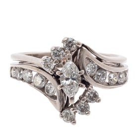 Diamond, 14k White Gold Ring