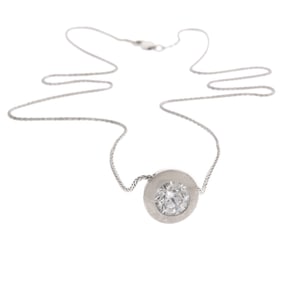 Lab Grown Diamond, 14k White Gold Necklace