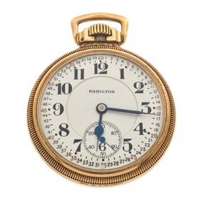Hamilton Railroad Grade Gold-Filled Pocket Watch