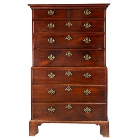 George III Mahogany Chest on Chest