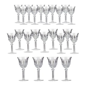 St. Louis Crystal Goblets 'Tommy' Pattern