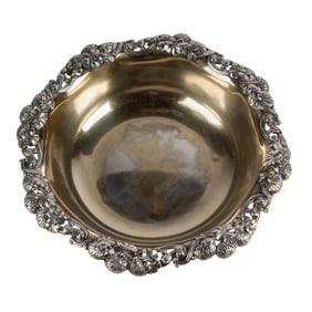 Tiffany Sterling Bowl 'Clover' Pattern