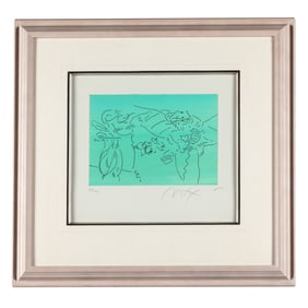 Peter Max (American, Born 1937). Portrait from Angels Suite