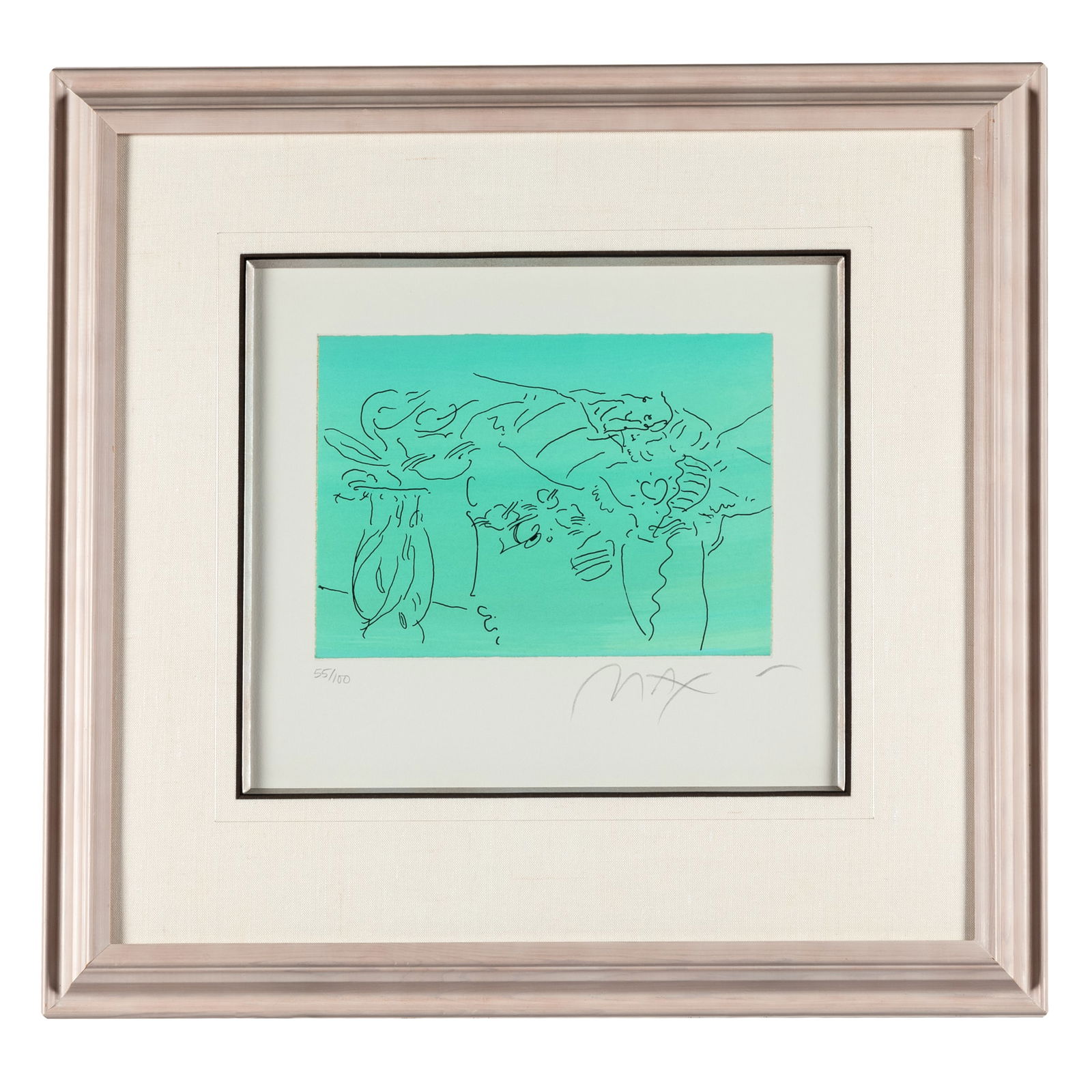 Peter Max (American, Born 1937). Portrait from Angels Suite (1 of 5)