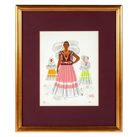 Miguel Covarrubias (Mexican 1904-1957) 'Tehuana'