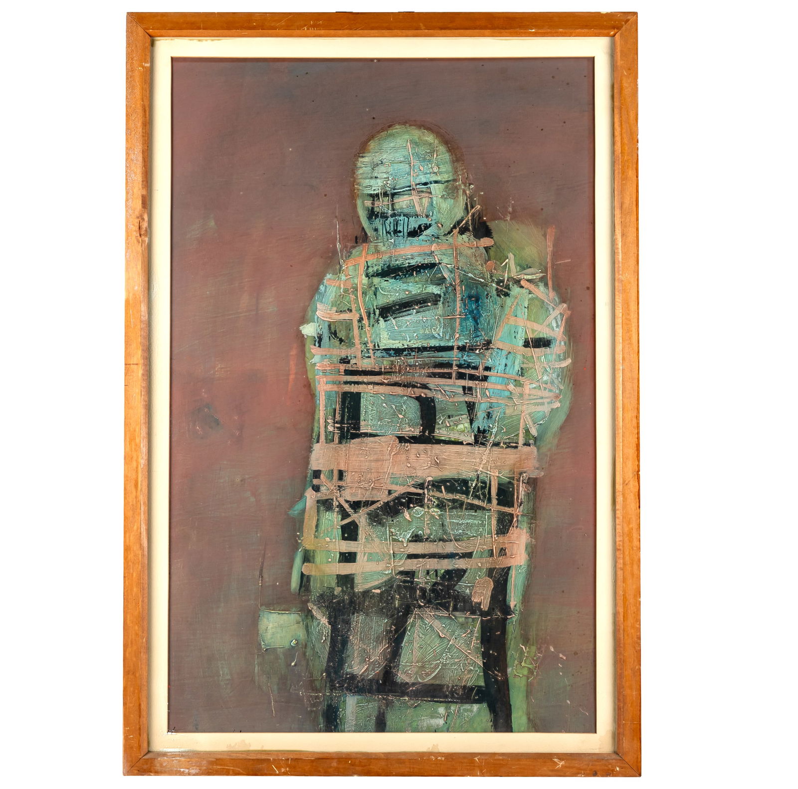 Ernest Trova (American 1927-2009): Ernest Trova (American 1927-2009)Abstract figureGouache on boardSigned l/r28in. x 36in. (71 x 81cm)Framed: 30in. x 38in. (76 x 97cm)