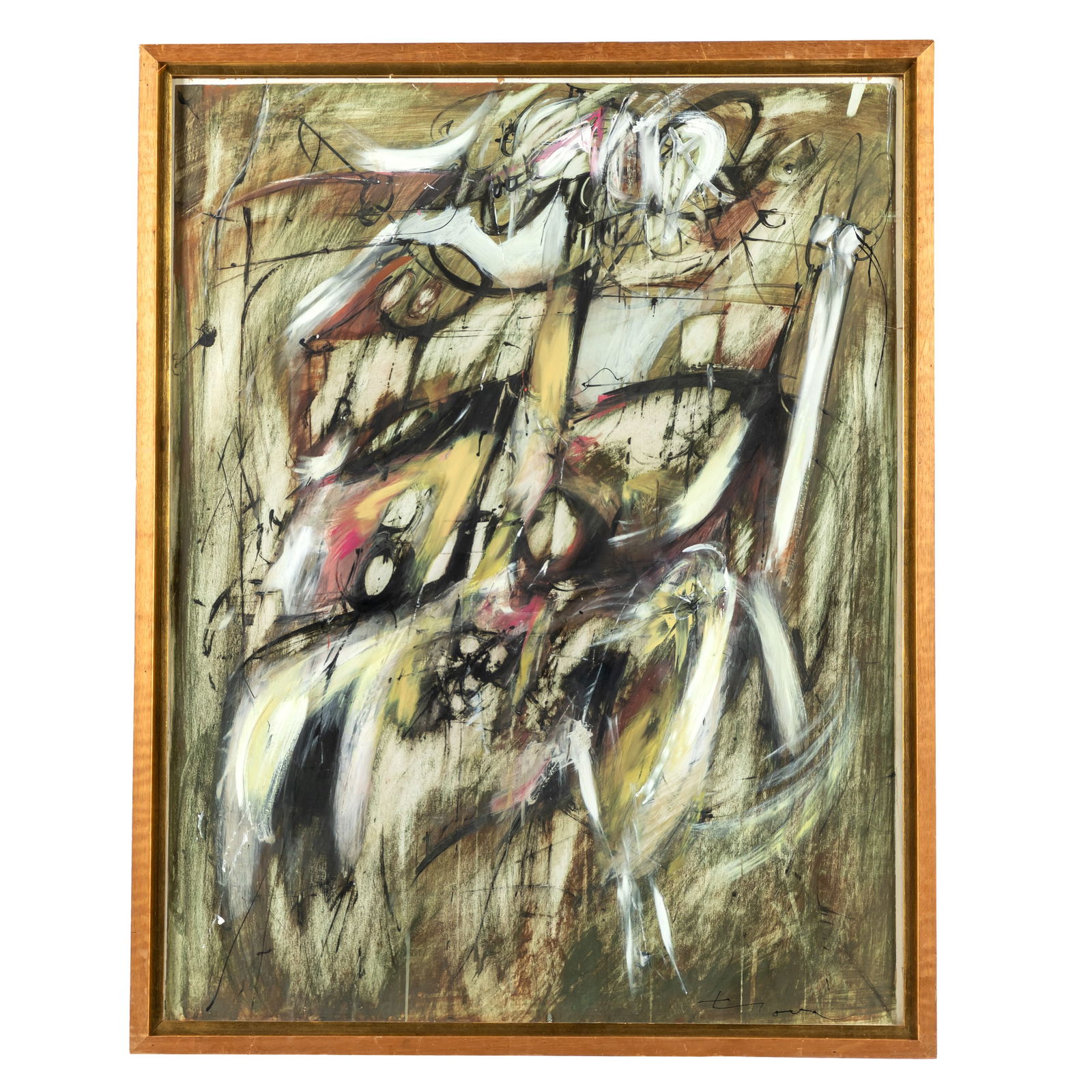 Ernest Trova (American 1927-2009): Ernest Trova (American 1927-2009)Abstract FigureUnsignedGouache on board27in. x 43in. (68 x 109cm)Framed: 33in. x 49in (84 x 125cm)
