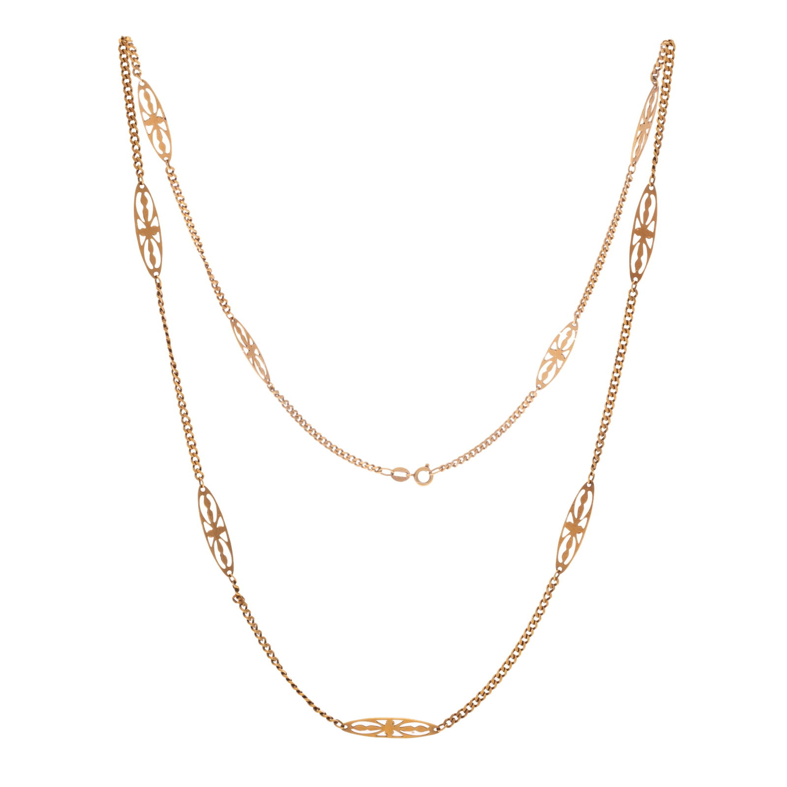 18k Yellow Gold Fancy Link Chain (1 of 4)