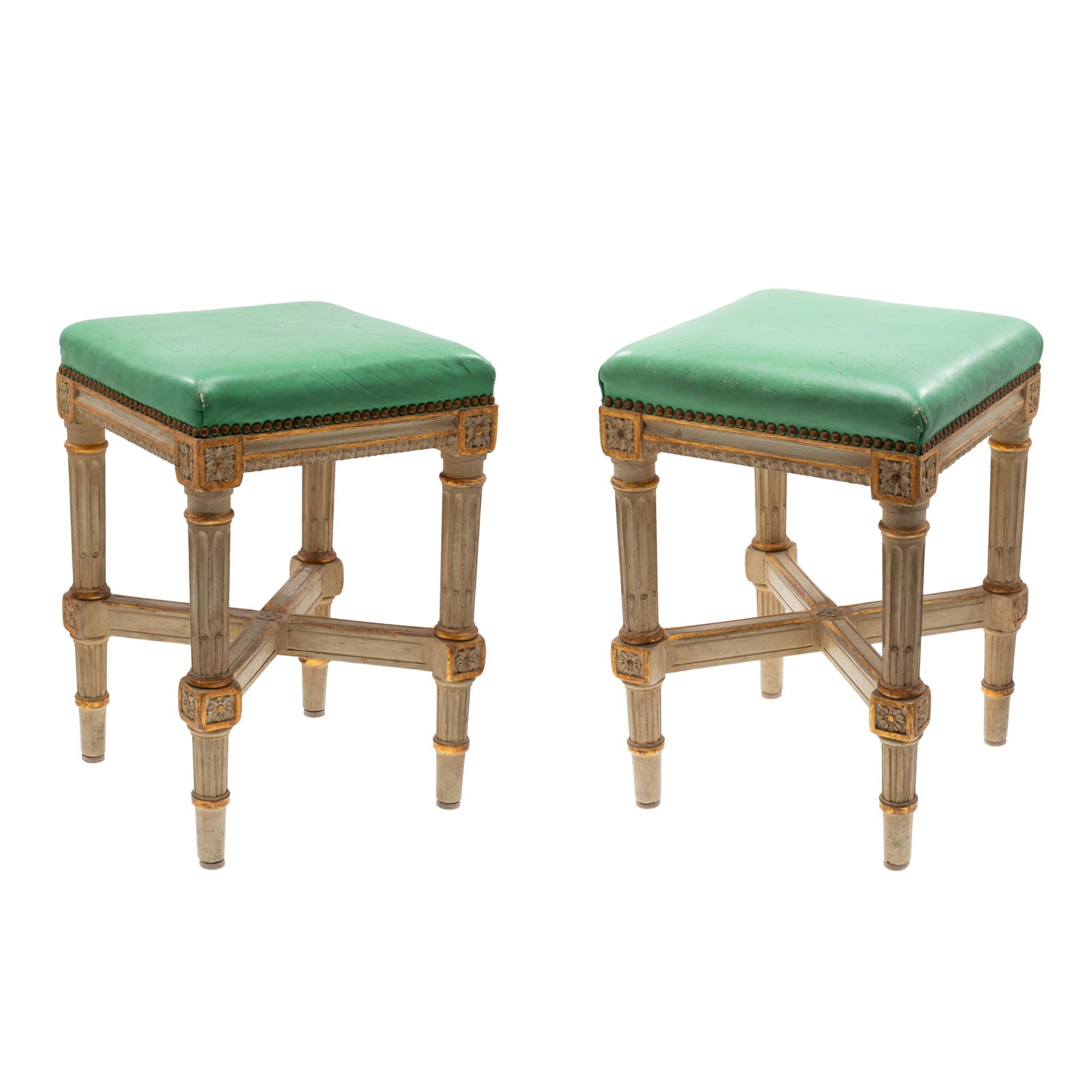 Pair Louis XVI Stools (1 of 7)