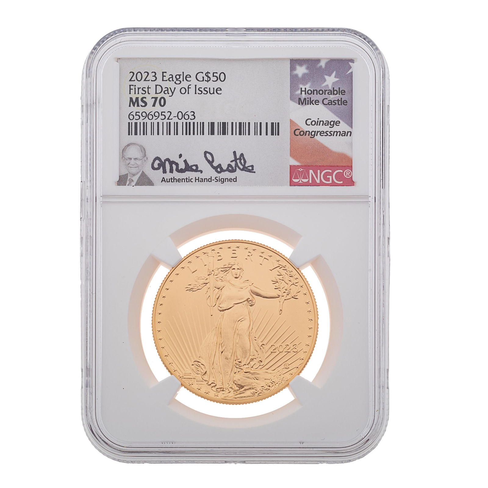 US 2023 US Eagle $50.00 Gold Coin NGC MS 70 (1 of 4)