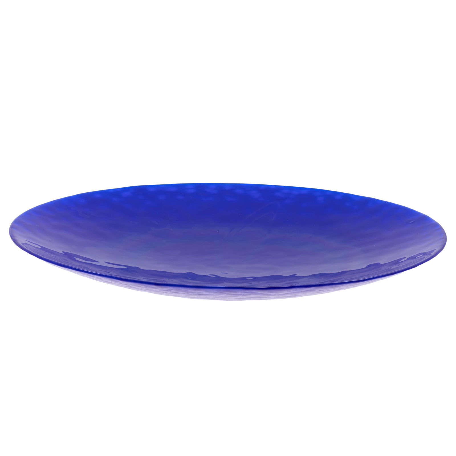 Eva Englund for, Maleras Art Glass Platter, Eva Englund (1936-1997): Eva Englund forMaleras Art Glass PlatterEva Englund (1936-1997)Of deep cobalt.18in (46cm) d.
