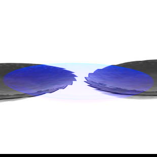 Eva Englund for, Maleras Art Glass Platter, Eva Englund (1936-1997): Eva Englund forMaleras Art Glass PlatterEva Englund (1936-1997)Of deep cobalt.18in (46cm) d.
