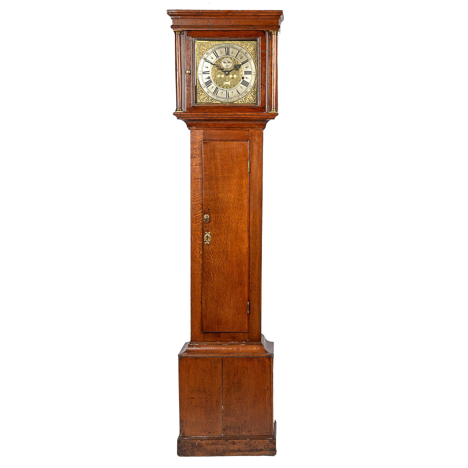 English Oak Blinking Eyes Tall Case Clock, Richard Marshall, Sr. (1 of 13)
