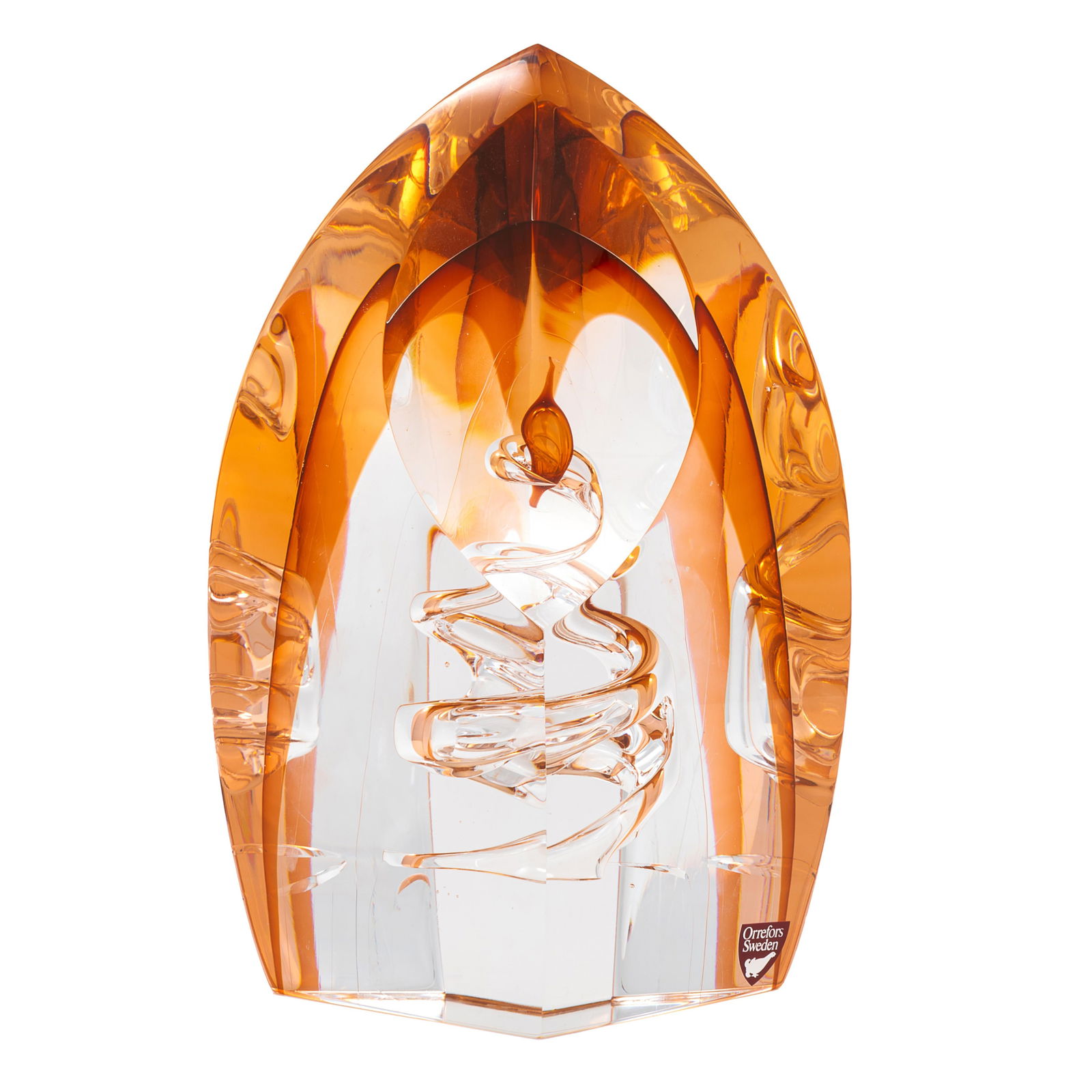 Eva Englund for, Orrefors Glass Sculpture, Eva Englund (1936-1997): Eva Englund forOrrefors Glass SculptureEva Englund (1936-1997)7 1/2in (19cm) h