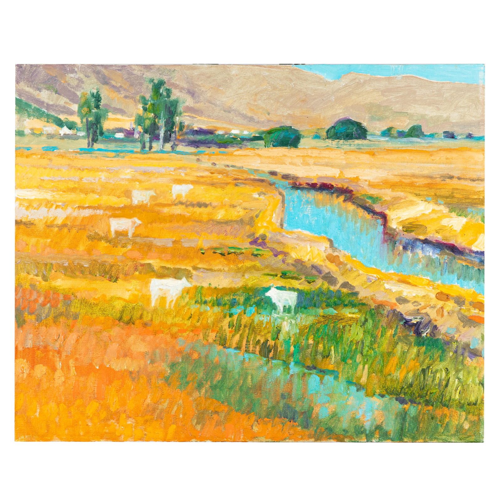 Lundy Siegriest (American 1925-1985): Lundy Siegriest (American 1925-1985)'By the Slough'Oil on canvasUnsigned16in. x 20in (41cm.x 51cm)Stamped verso: From the Estate of Lundy SiegriestProvenance: Garzoli Gallery