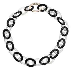 Sterling Silver, Plastic Link Necklace, Paloma Picasso for Tiffany & Co.