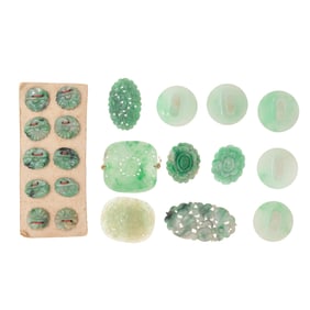 Collection of Jade Buttons and Plaques