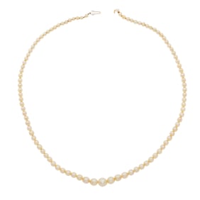 Graduated Cultured Pearl Necklace