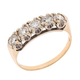 Diamond, 14k Yellow Gold Ring