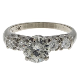 Diamond, 14k White Gold Ring