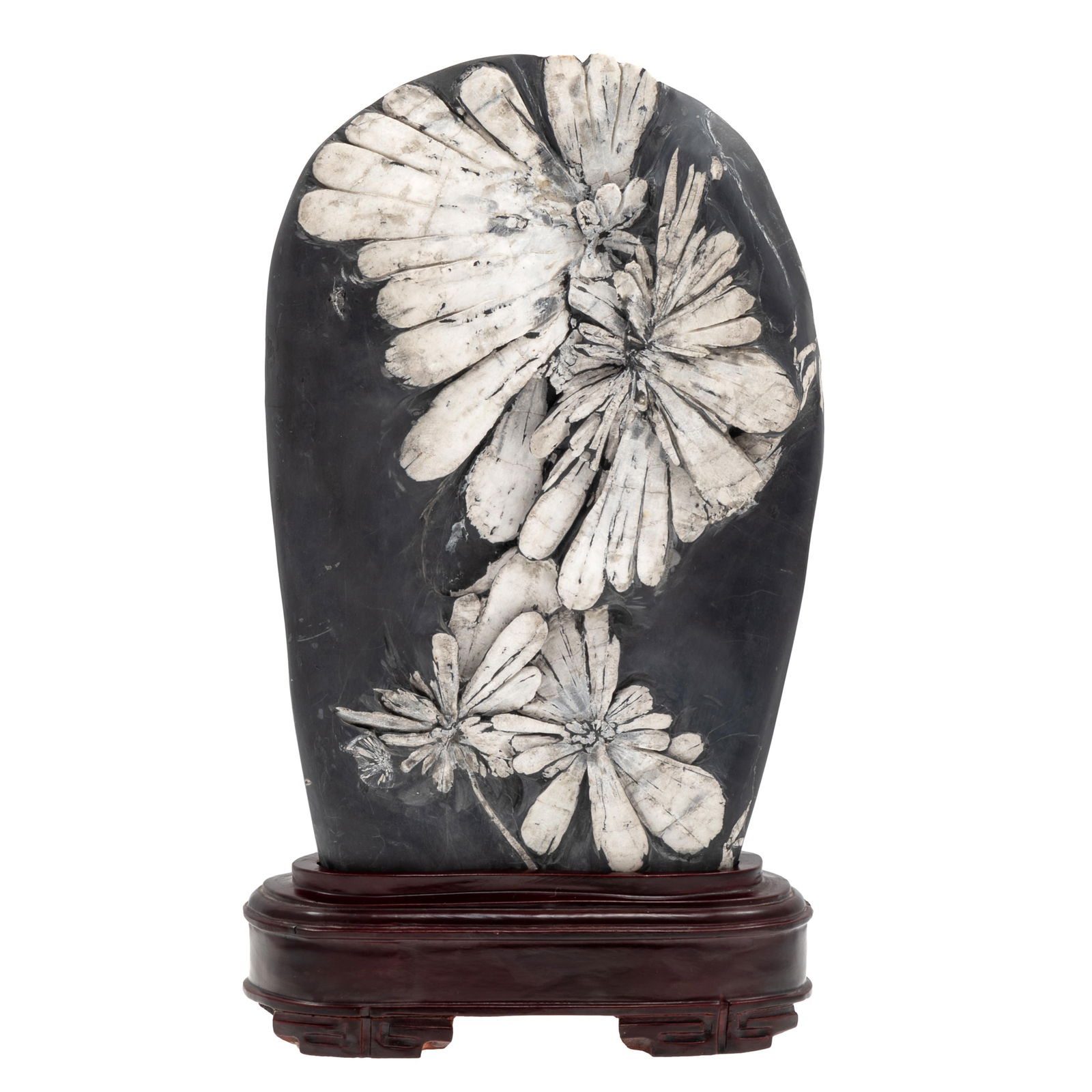 Chrysanthemum Stone with Wood Stand (1 of 7)