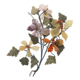 Chinese Hardstone Flowers