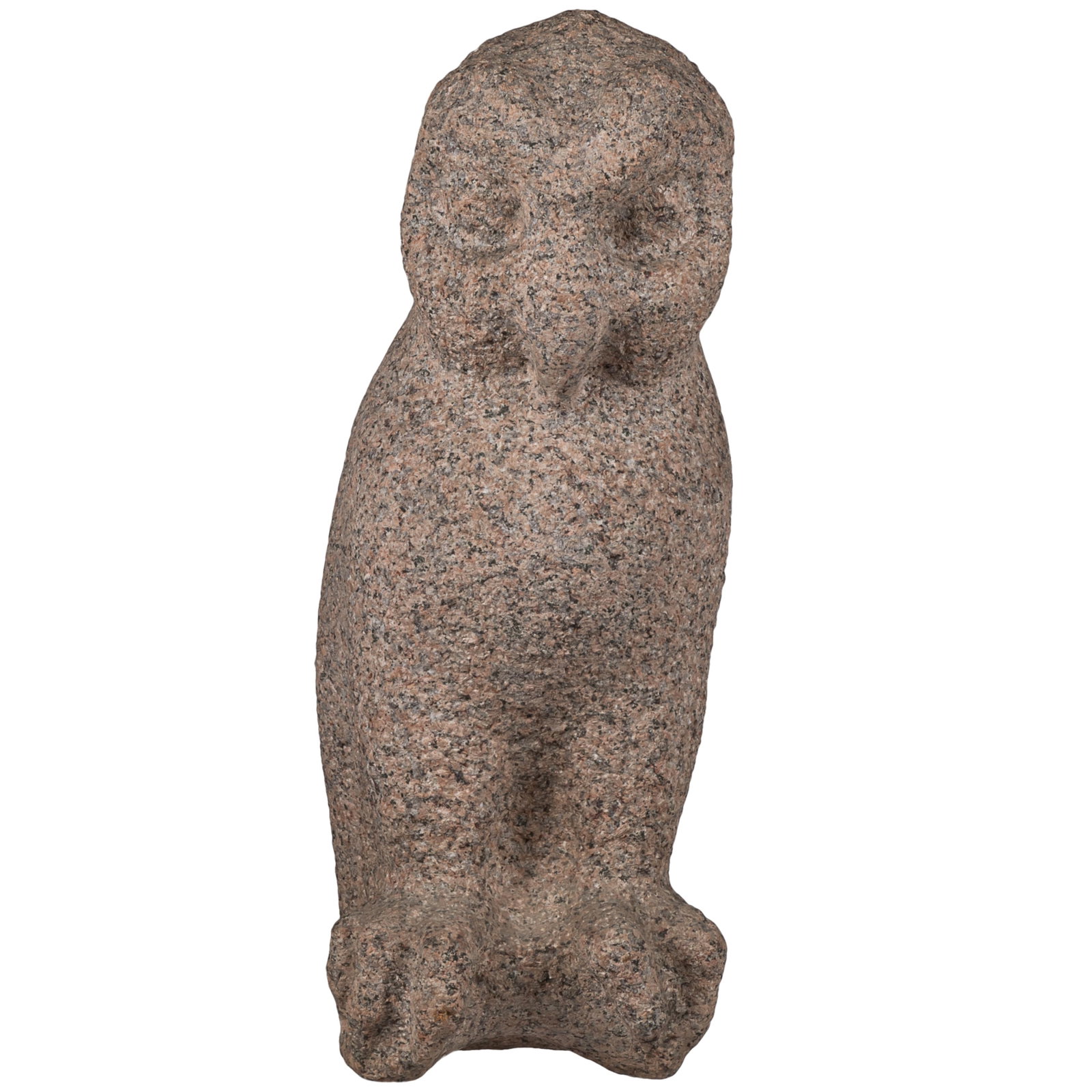 Stone Figure of an Owl: Stone Figure of an Owl Stone figure of a perched owl. 22 1/2in (57cm) h. Provenance: Garzoli Gallery Condition: Weathered surface Note: Heavy item. Consider shipping cost