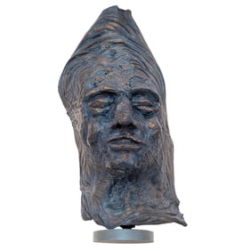 Joan Wieder (1939 - 2023) Bronze and Gilt Mask