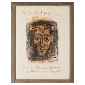 Poster of Pablo Picasso (1881- 1973) for an exhibition at the Galerie de l'?lys?e.