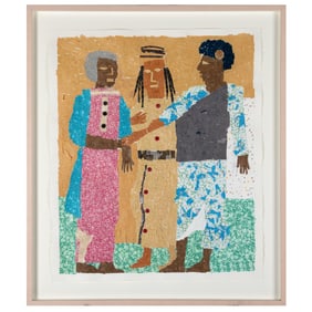 Studio Artist, Paper Tiles and Buttons Mosaic