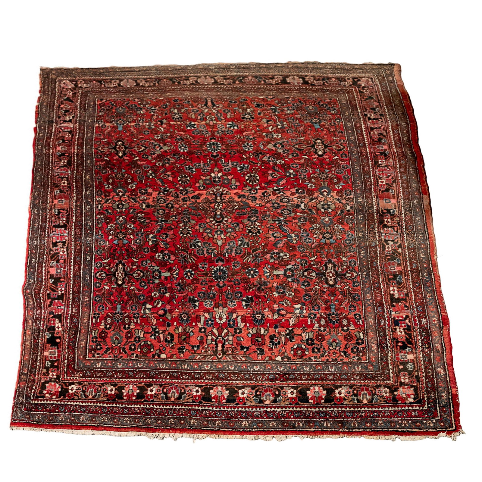 Hamadan Rug: Hamadan Rug Circa 1940 134in. x 104in Property of a Marin County Couple