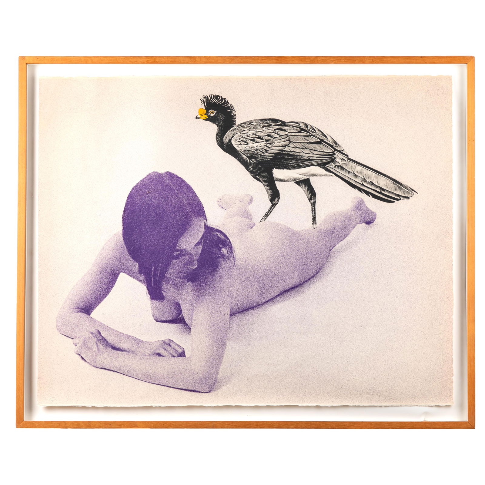 Mel Ramos (American, 1935-2018): Mel Ramos (American, 1935-2018)Mel Ramos (American, 1935-2018)Curassow (S. 57), from Leta and the Swan Series, 1969Photolithograph and color lithograph, signed and dated in pencil, numbered 5/100 on v