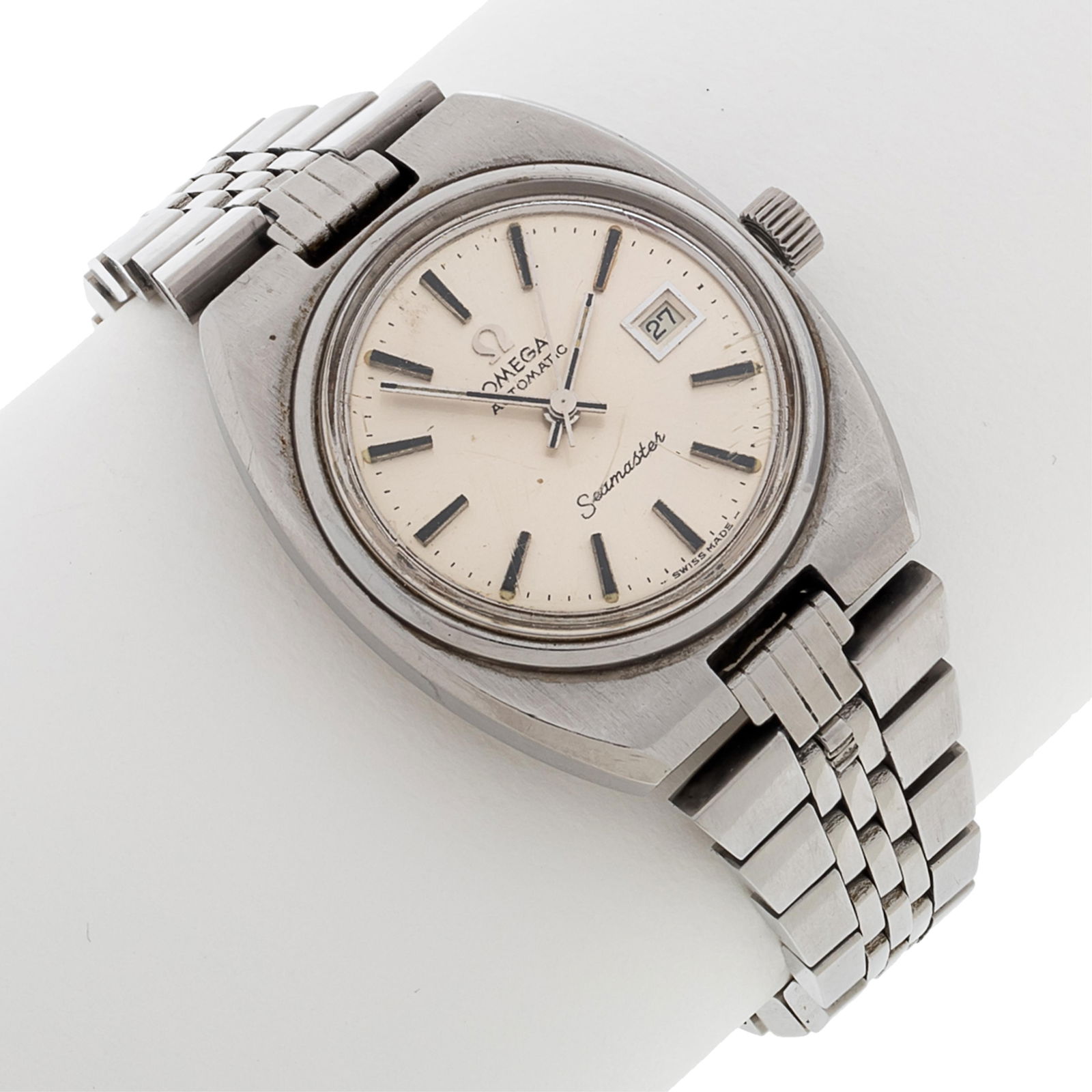 Ladies Stainless Steel Omega Seamaster Wristwatch (1 of 5)