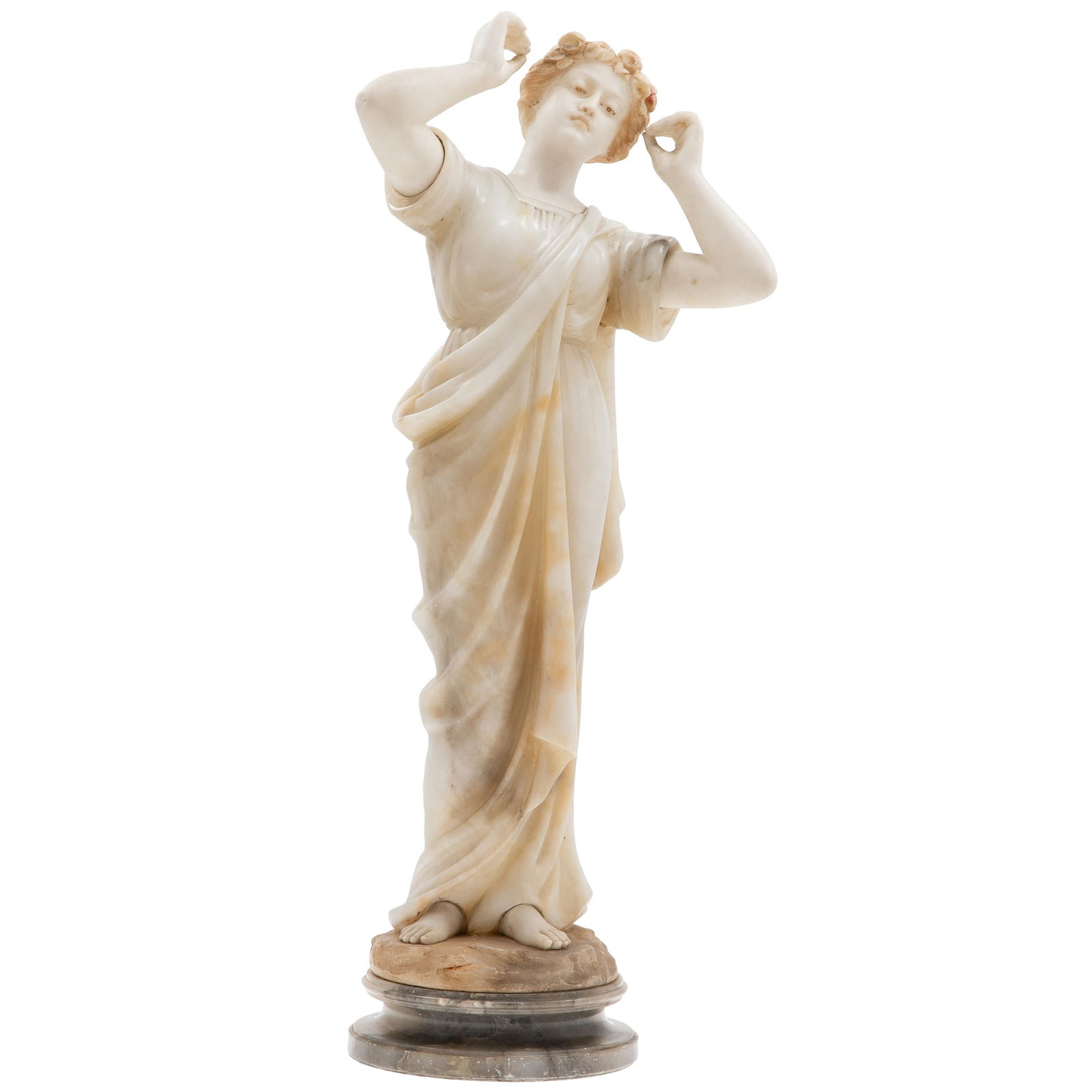 Marble Statue of a Classical Woman, after Canova, (Antonio Canova Italian 1707-1822) (1 of 7)