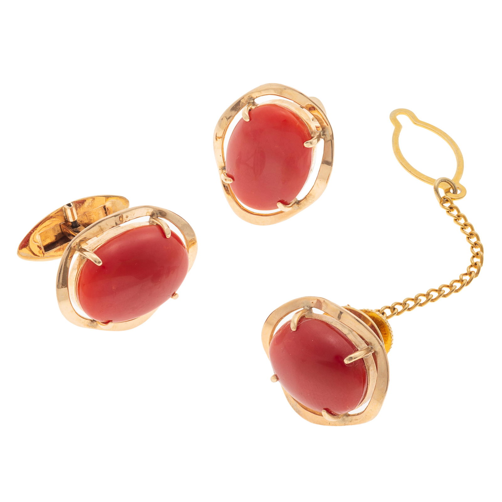 Coral, 10k Yellow Gold Dress Set (1 of 3)