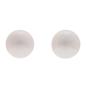 Pair of Cultured Pearl, 18k Earrings