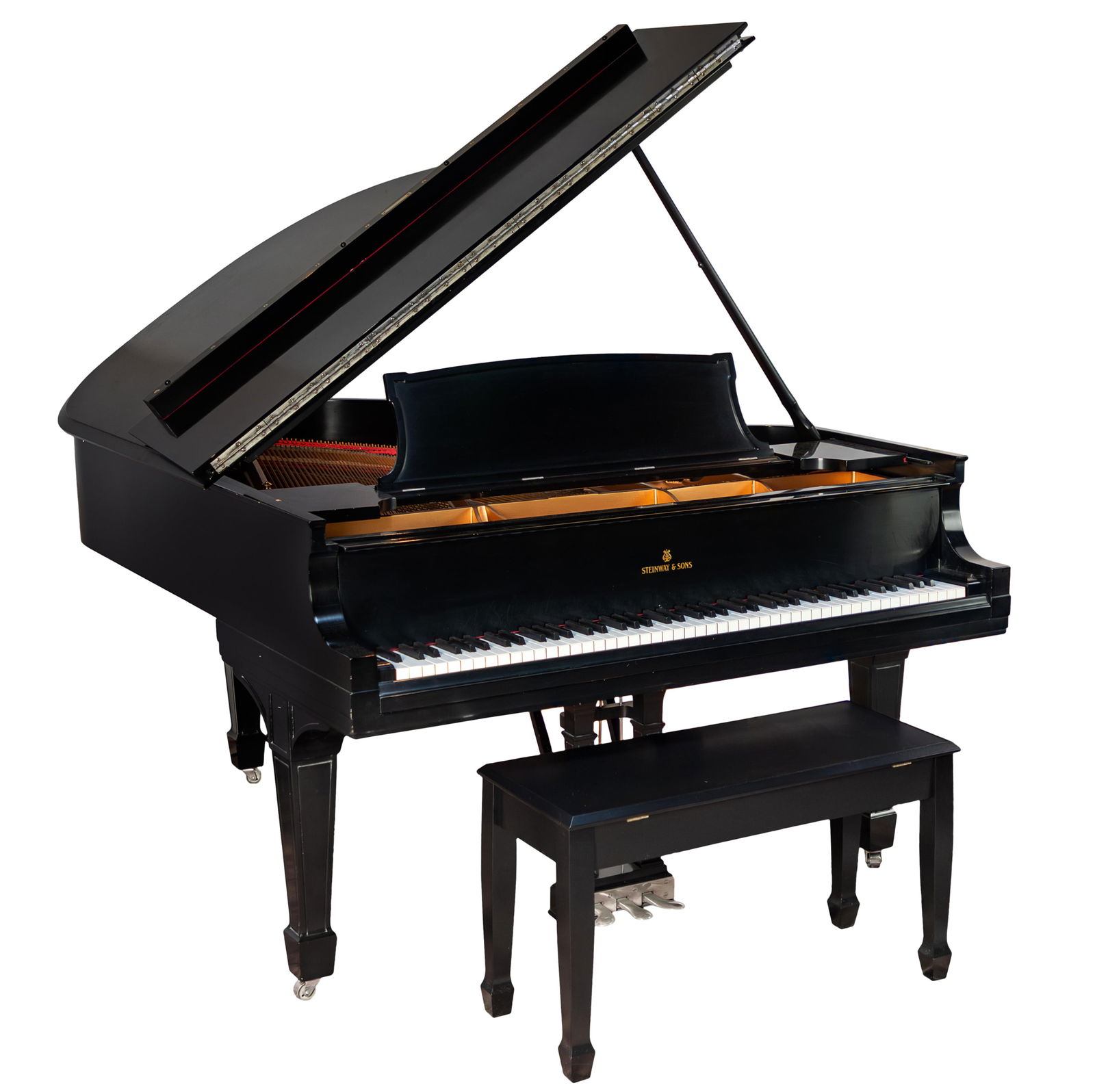 Steinway Model L Grand Piano 1924: Steinway Model L Grand PianoSerial no 223195Circa 1923Condition report of Steinway model L number 223195 made in 1924.This Steinway, with its bridges and soundboard in excellent condition. It was rece