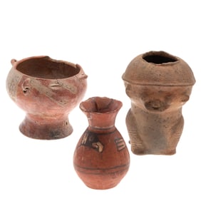 Pre-Columbian Artifacts, Tiahuanaco Culture Ceramic Vessels