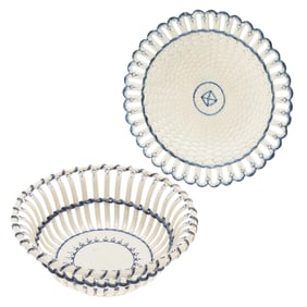 Wedgwood Twig Fruit Basket and Underplate