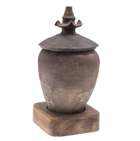 Asian Ceramic Funerary Urn